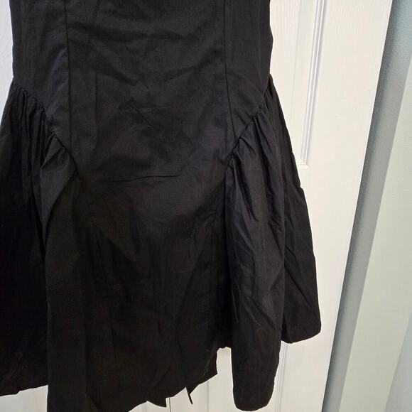 Shein Sxy Bae black Backless dress with bow and Flare sz Lg dark feminine Matrix - Picture 10 of 11